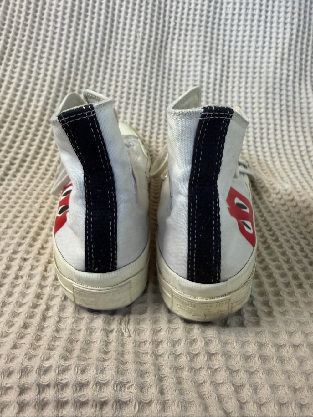 Comme des Garçons PLAY x Converse Chuck 70 High Single Heart White sneakers - Picture 7 of 12